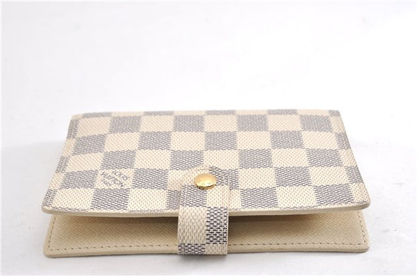 Authentic Louis Vuitton Damier Azur Agenda PM Notebook Cover R20706 LV 7823F