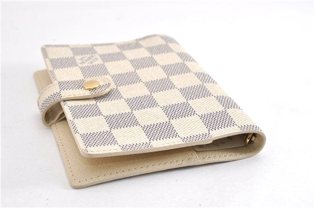 Authentic Louis Vuitton Damier Azur Agenda PM Notebook Cover R20706 LV 7823F