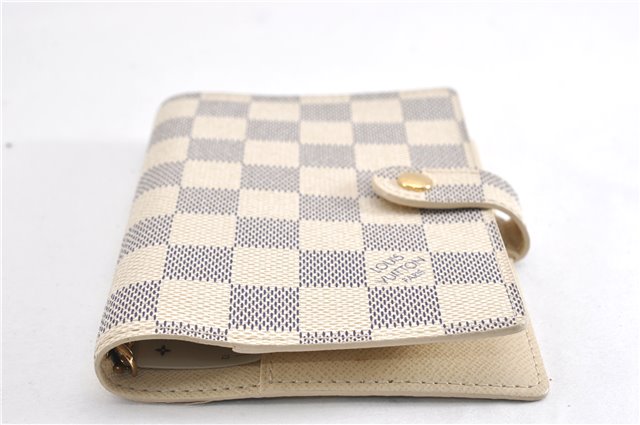 Authentic Louis Vuitton Damier Azur Agenda PM Notebook Cover R20706 LV 7823F