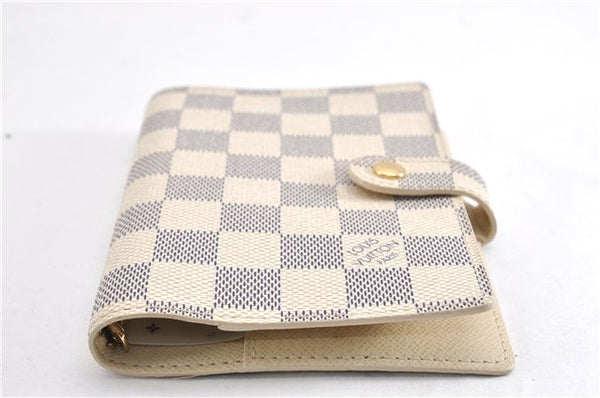 Authentic Louis Vuitton Damier Azur Agenda PM Notebook Cover R20706 LV 7823F