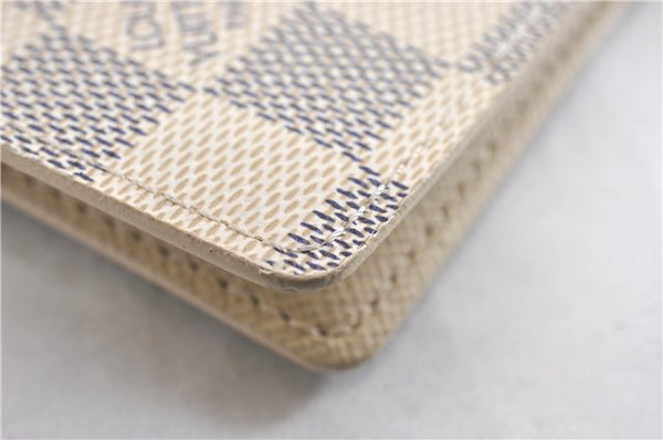 Authentic Louis Vuitton Damier Azur Agenda PM Notebook Cover R20706 LV 7823F