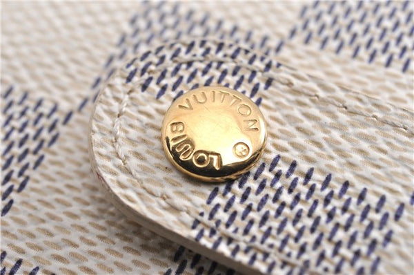 Authentic Louis Vuitton Damier Azur Agenda PM Notebook Cover R20706 LV 7823F