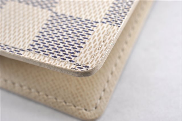 Authentic Louis Vuitton Damier Azur Agenda PM Notebook Cover R20706 LV 7823F