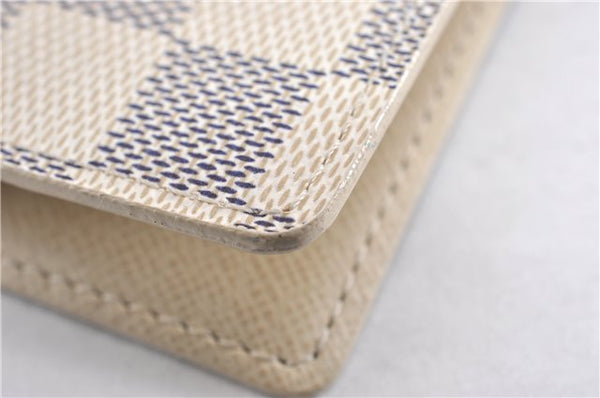 Authentic Louis Vuitton Damier Azur Agenda PM Notebook Cover R20706 LV 7823F