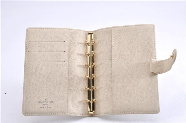 Authentic Louis Vuitton Damier Azur Agenda PM Notebook Cover R20706 LV 7823F