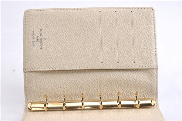Authentic Louis Vuitton Damier Azur Agenda PM Notebook Cover R20706 LV 7823F
