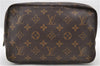 Auth LOUIS VUITTON Monogram Trousse Toilette 23 Clutch Hand Bag M47524 LV 7825C