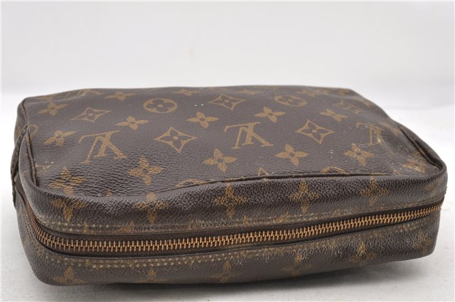 Auth LOUIS VUITTON Monogram Trousse Toilette 23 Clutch Hand Bag M47524 LV 7825C