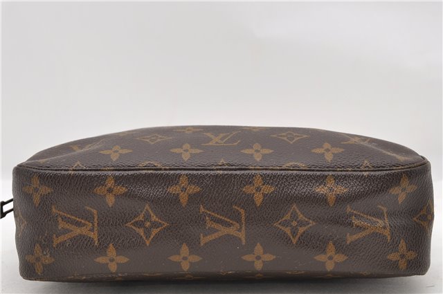 Auth LOUIS VUITTON Monogram Trousse Toilette 23 Clutch Hand Bag M47524 LV 7825C