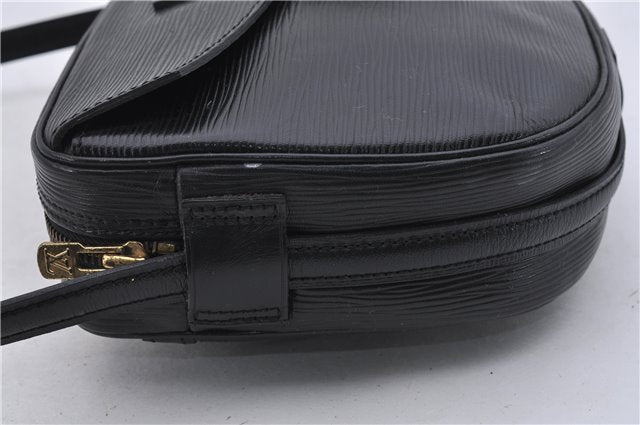 Auth Louis Vuitton Epi Jeune Fille Shoulder Cross Body Bag Black M52152 LV 7827D