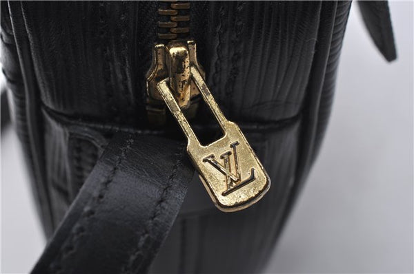 Auth Louis Vuitton Epi Jeune Fille Shoulder Cross Body Bag Black M52152 LV 7827D