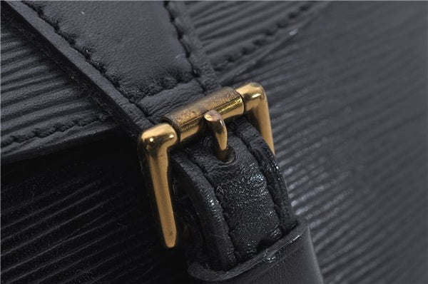 Auth Louis Vuitton Epi Jeune Fille Shoulder Cross Body Bag Black M52152 LV 7827D