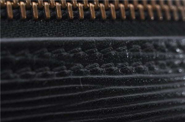 Auth Louis Vuitton Epi Jeune Fille Shoulder Cross Body Bag Black M52152 LV 7827D