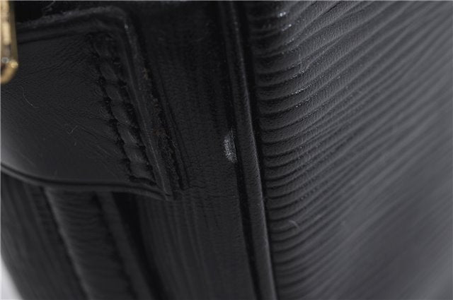 Auth Louis Vuitton Epi Jeune Fille Shoulder Cross Body Bag Black M52152 LV 7827D