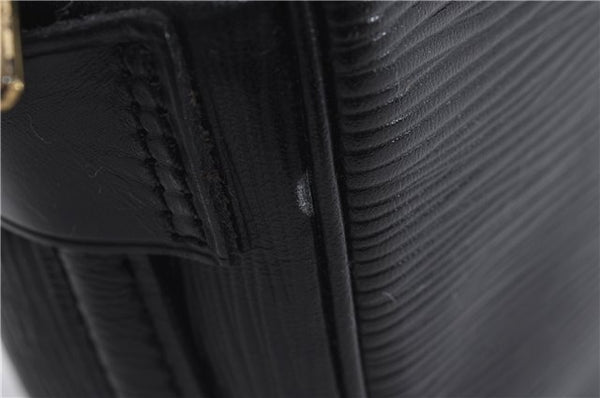 Auth Louis Vuitton Epi Jeune Fille Shoulder Cross Body Bag Black M52152 LV 7827D