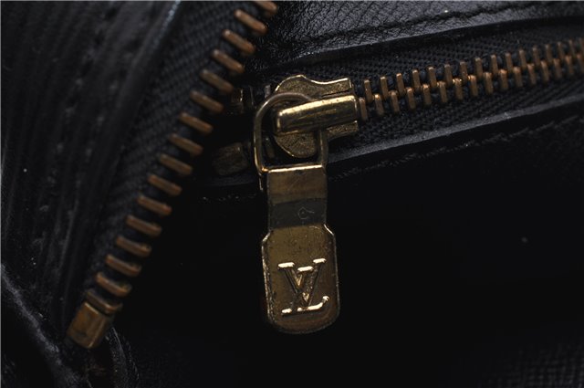 Auth Louis Vuitton Epi Jeune Fille Shoulder Cross Body Bag Black M52152 LV 7827D