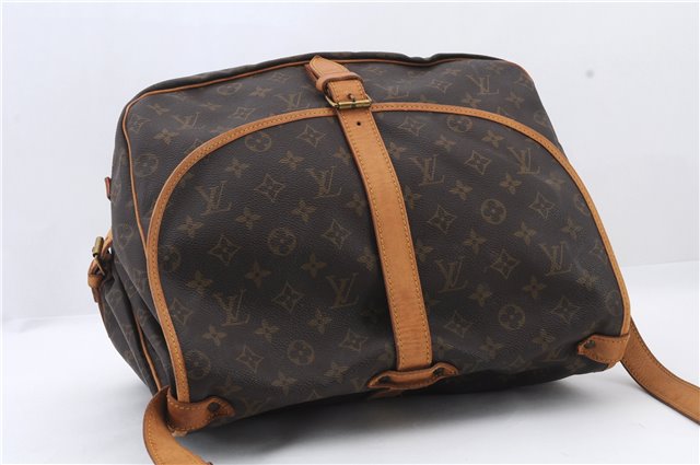 Auth LOUIS VUITTON Monogram Saumur 35 Shoulder Cross Body Bag M42254 LV 7828C