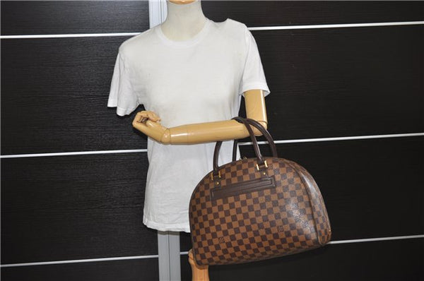 Authentic Louis Vuitton Damier Nolita Hand Boston Bag N41455 LV 7828E