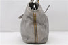 Authentic PRADA Leather 2Way Hand Shoulder Bag Purse Gray 7829C