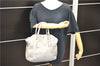 Authentic PRADA Leather 2Way Hand Shoulder Bag Purse Gray 7829C