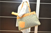 Authentic Christian Dior Trotter Shoulder Hand Bag Canvas Leather Green 7831F