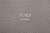 Auth FENDI By The Way Large 3Way Shoulder Hand Clutch Bag Leather Gray 7832F