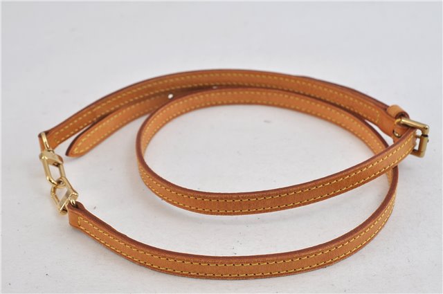 Authentic LOUIS VUITTON Leather Shoulder Strap Beige 38.2-44.9