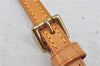 Authentic LOUIS VUITTON Leather Shoulder Strap Beige 38.2-44.9" LV 7833C