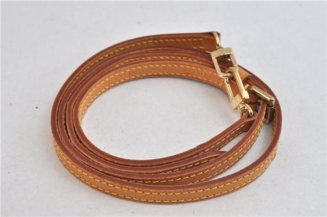 Authentic LOUIS VUITTON Leather Shoulder Strap Beige 38.2-44.9