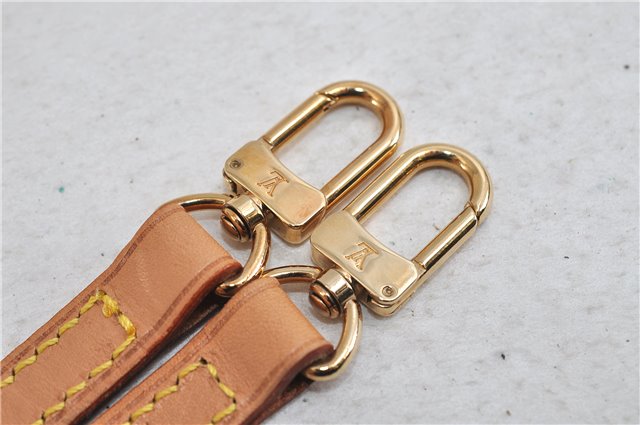 Authentic LOUIS VUITTON Leather Shoulder Strap Beige 46.9