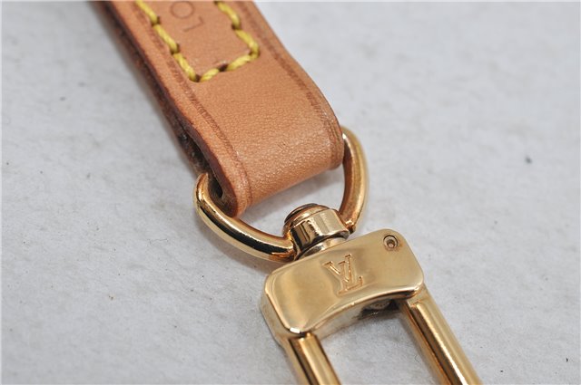 Authentic LOUIS VUITTON Leather Shoulder Strap Beige 46.9