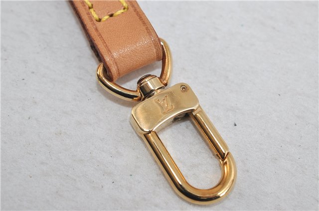 Authentic LOUIS VUITTON Leather Shoulder Strap Beige 46.9