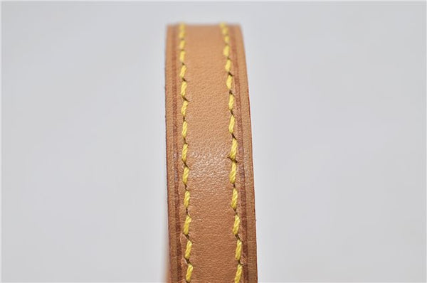 Authentic LOUIS VUITTON Leather Shoulder Strap Beige 46.9" LV 7834C