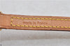 Authentic LOUIS VUITTON Leather Shoulder Strap Beige 46.9" LV 7834C