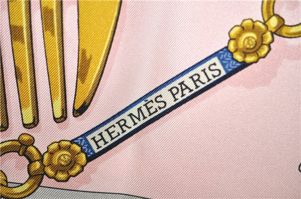 Authentic HERMES Carre 90 Scarf "Memoire d'Hermes" Silk Pink Box 7834F