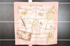 Authentic HERMES Carre 90 Scarf "Memoire d'Hermes" Silk Pink Box 7834F