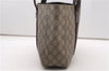 Authentic GUCCI Vintage Tote Hand Bag GG PVC Leather 141976 Brown 7836F