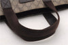 Authentic GUCCI Vintage Tote Hand Bag GG PVC Leather 141976 Brown 7836F