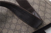 Authentic GUCCI Vintage Tote Hand Bag GG PVC Leather 141976 Brown 7836F