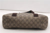 Authentic GUCCI Vintage Tote Hand Bag GG PVC Leather 141976 Brown 7836F