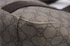 Authentic GUCCI Vintage Tote Hand Bag GG PVC Leather 141976 Brown 7836F