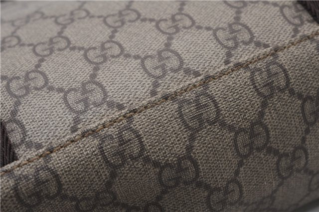 Authentic GUCCI Vintage Tote Hand Bag GG PVC Leather 141976 Brown 7836F