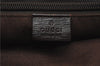 Authentic GUCCI Vintage Tote Hand Bag GG PVC Leather 141976 Brown 7836F