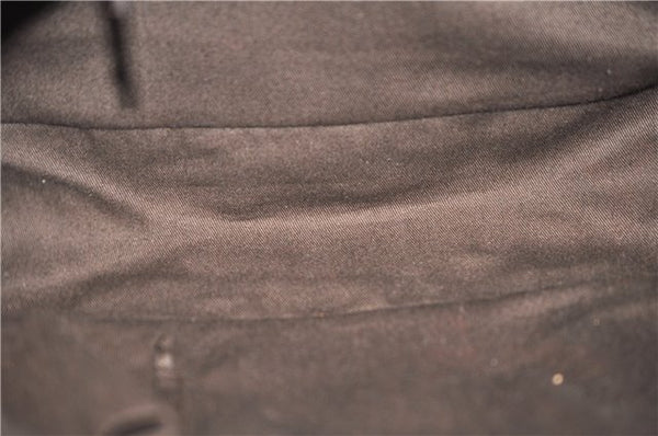 Authentic GUCCI Vintage Tote Hand Bag GG PVC Leather 141976 Brown 7836F