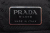 Authentic PRADA Vintage Wool Leather Shoulder Tote Bag B9444 Pink 7836I