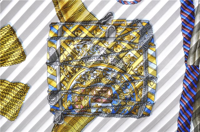 Authentic HERMES Pleats Scarf 