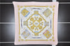 Authentic HERMES Pleats Scarf "LES TAMBOURS" Silk Pink Box 7838E