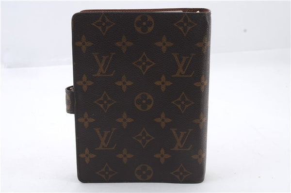 Authentic LOUIS VUITTON Monogram Agenda MM Day Planner Cover R20004 LV 7839C