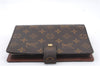 Authentic LOUIS VUITTON Monogram Agenda MM Day Planner Cover R20004 LV 7839C