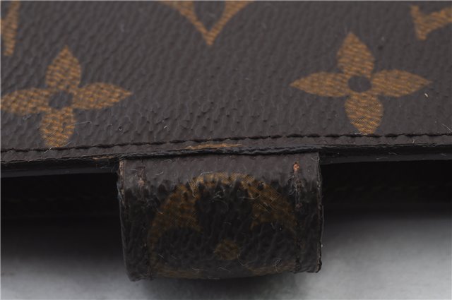 Authentic LOUIS VUITTON Monogram Agenda MM Day Planner Cover R20004 LV 7839C